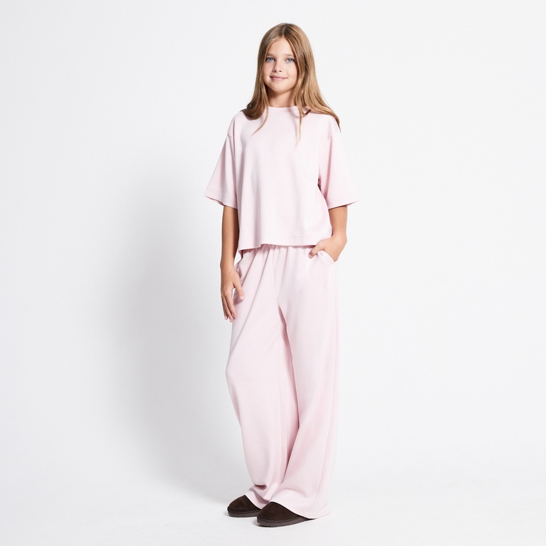 Soft lounge pants "Alma star" Pink